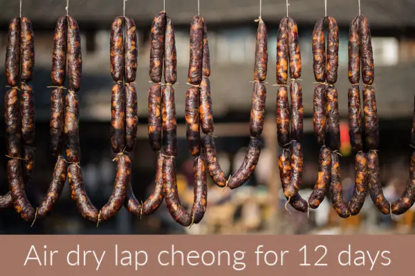 How to air dry lap cheong