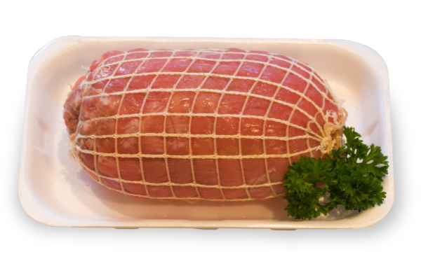Meat netting on a capocollo